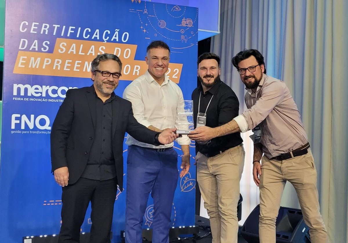 Equipe de Bagé recebe o selo diamante na certificação das Salas do Empreendedor 2022