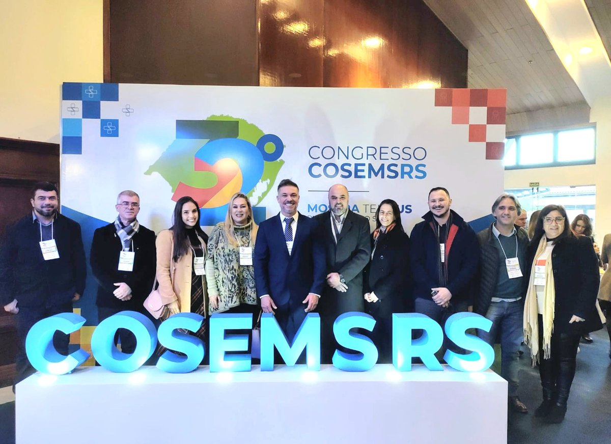 Comitiva de Bagé no 32º Congresso do COSEMS/RS, em Gramado