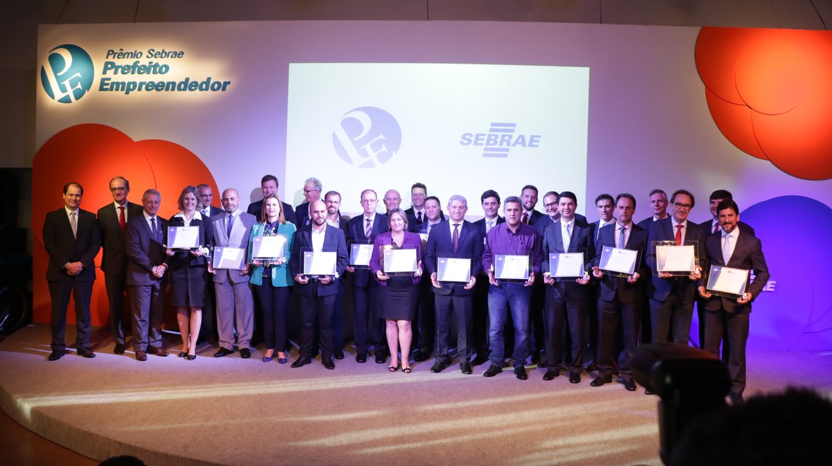 Cidades finalistas do Prêmio Sebrae Prefeito Empreendedor, em Porto Alegre.
