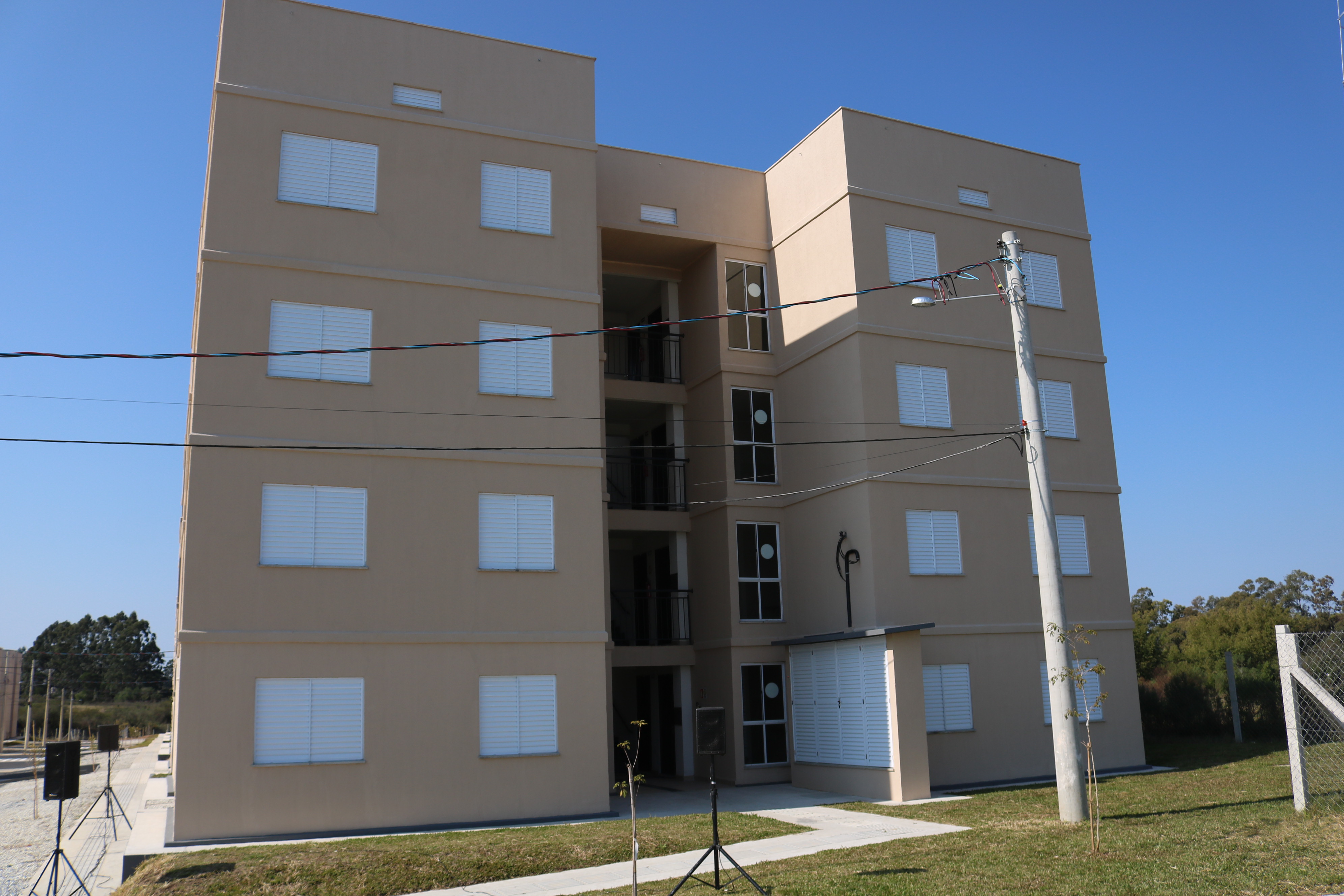 Bloco de apartamentos entregues na zona norte de Bagé.
