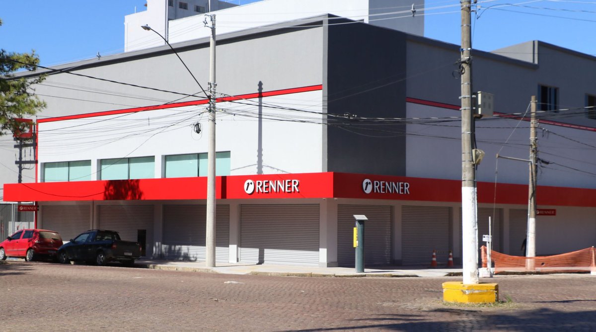 Renner em Bagé — uma das grandes marcas nacionais que se instalaram na cidade durante o Governo Divaldo Lara.
