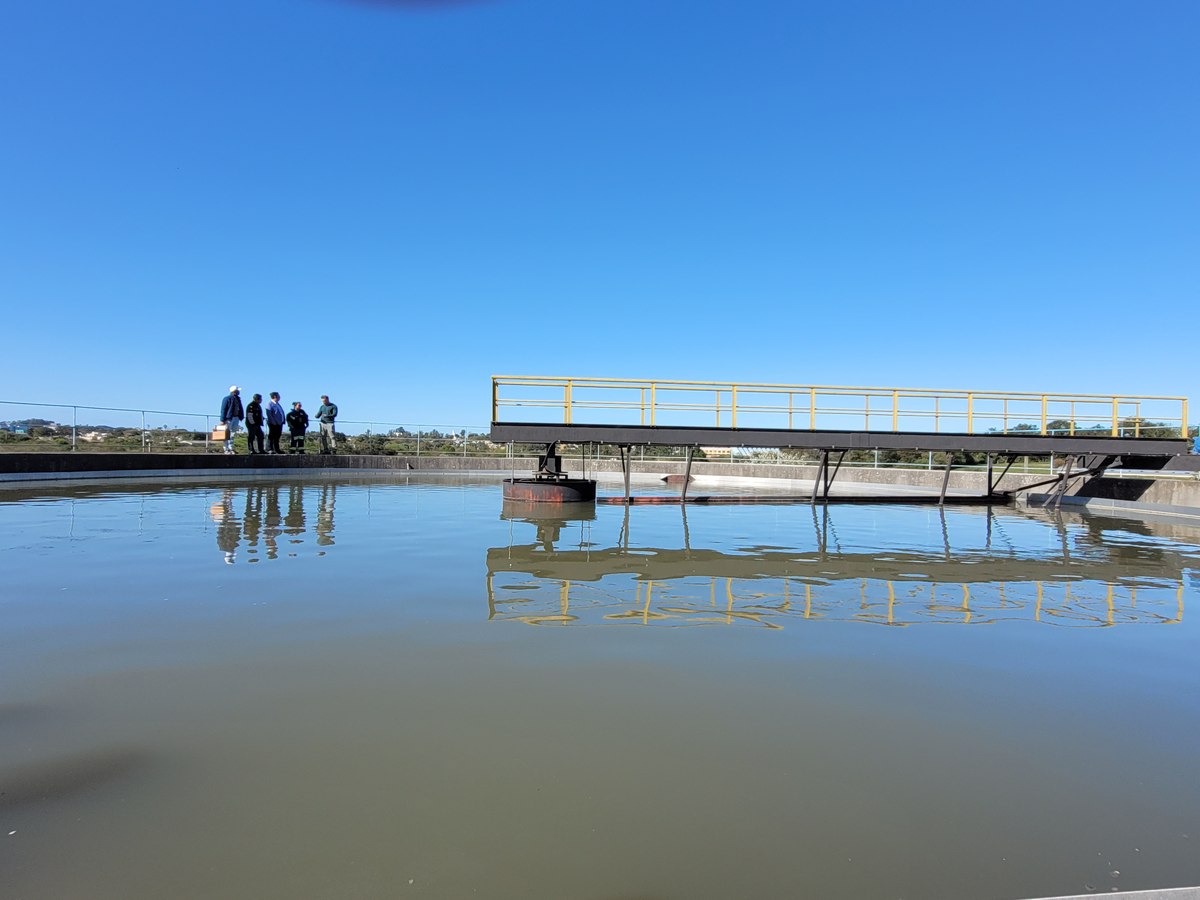 Estrutura da Estação de Tratamento de Esgoto de Bagé.