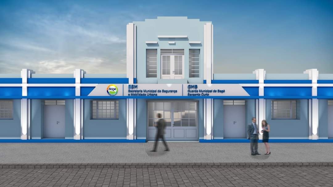 Projeto do prédio da Secretaria Municipal de Segurança e da Guarda Municipal de Bagé.
