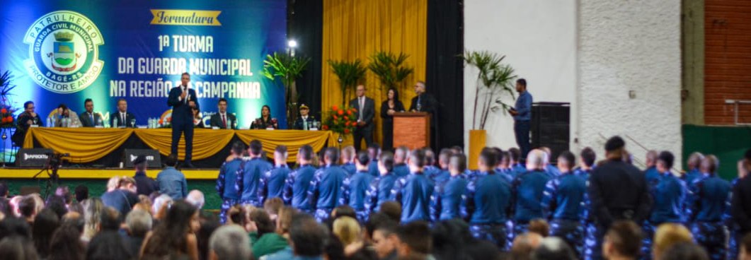 Cerimônia de formatura da 1ª turma da Guarda Municipal de Bagé