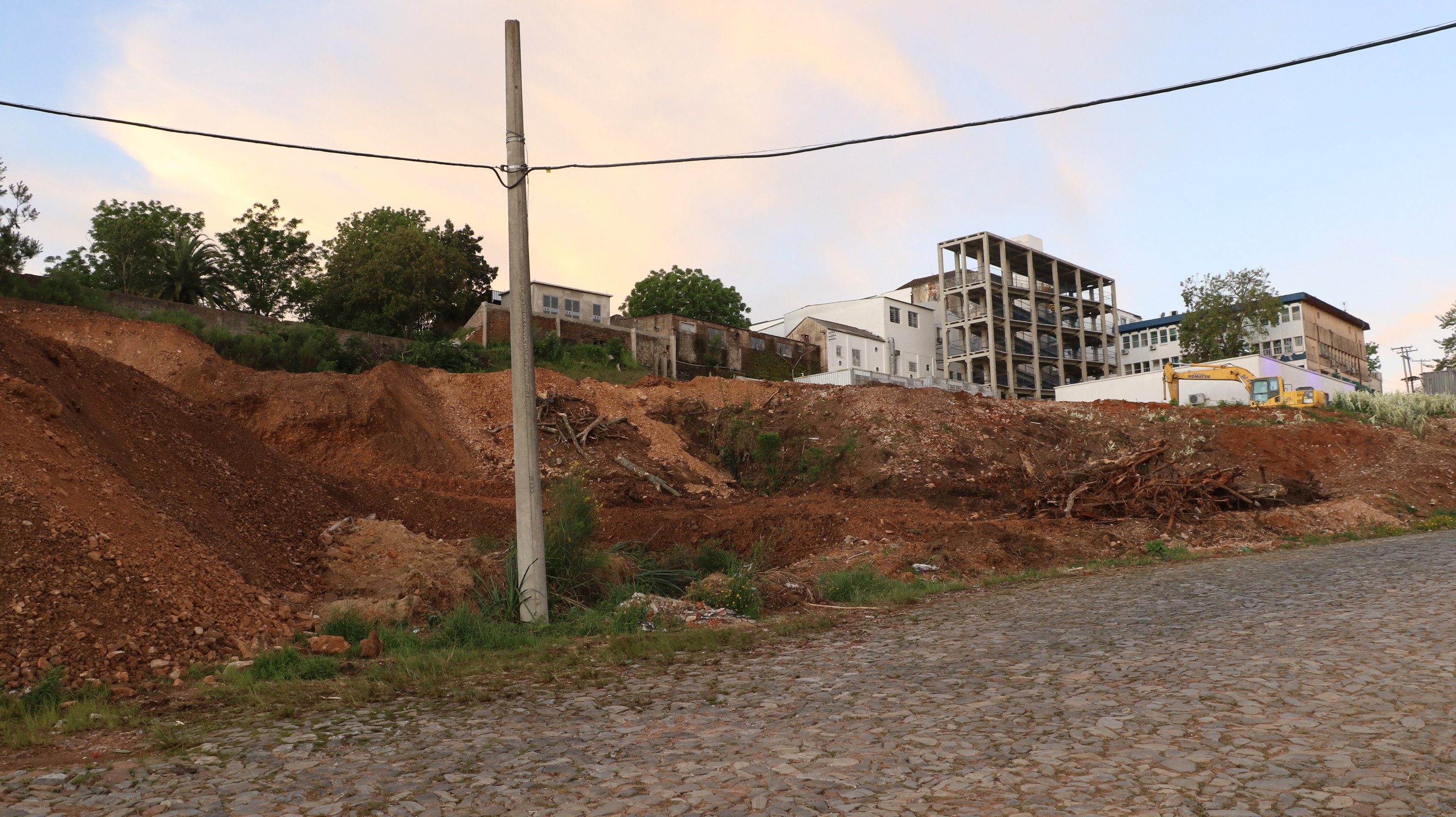 Terreno onde, poucos meses depois, foi erguido o Hospital do Câncer de Bagé.