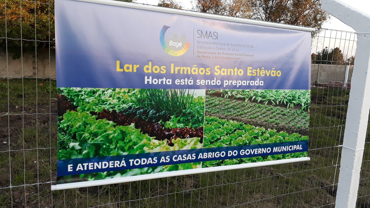 Horta do Lar dos Irmãos Santo Estevão — atende todas as casas abrigo do governo municipal.