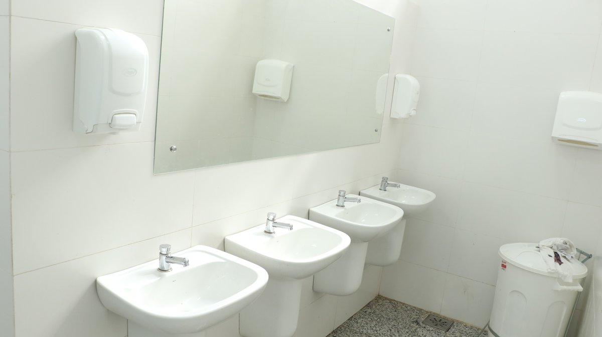 Novos banheiros da Estação Rodoviária de Bagé.