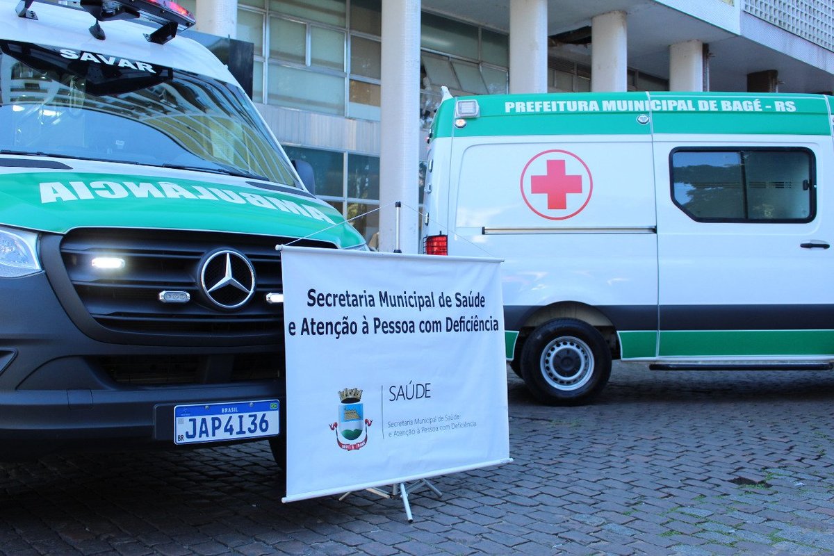 Ambulâncias novas da Secretaria Municipal de Saúde, entregues em 2021.