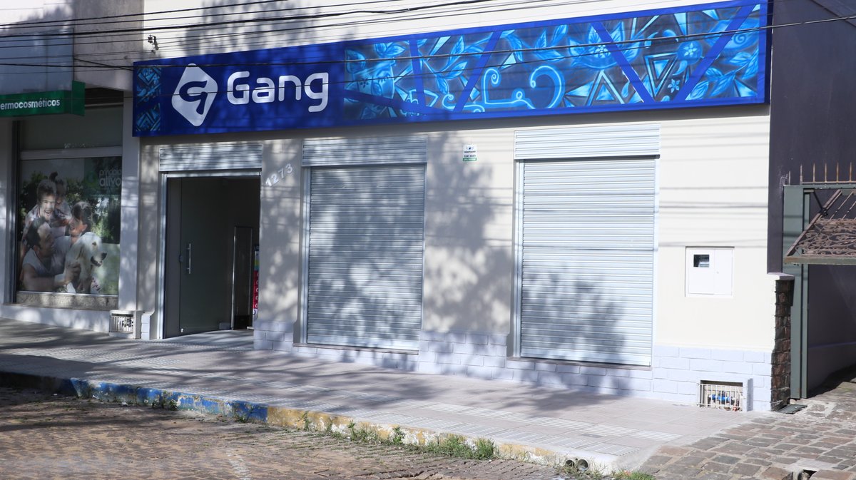 Fachada da loja Gang instalada em Bagé
