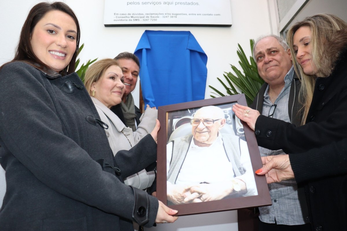 Homenagem a Mário Mansur na inauguração da nova sede do SAMU de Bagé