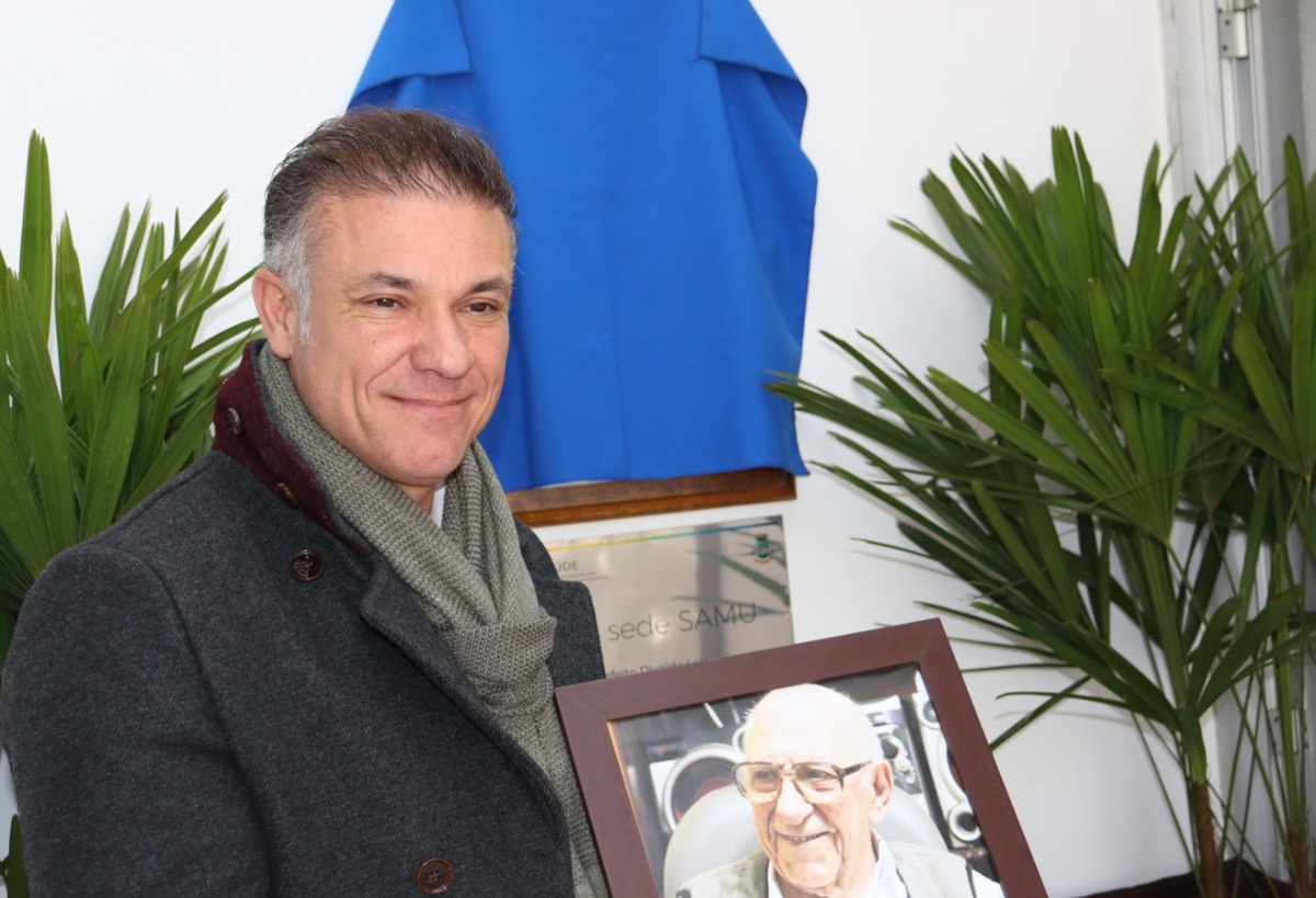 Homenagem a Mário Mansur, patrono da nova sede do SAMU de Bagé.