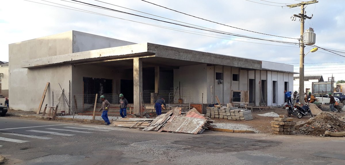 Fachada da Oficina Ortopédica de Bagé concluída.